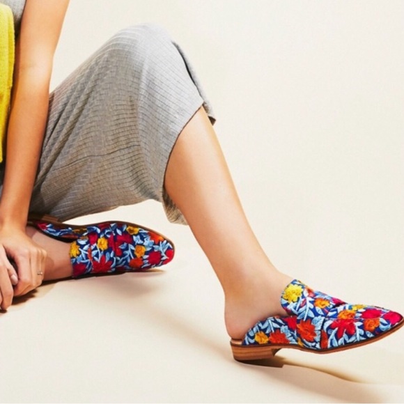 Free people embroidered loafer size 37 - Picture 1 of 6